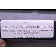 2004-2010 Volkswagen Touareg Rear Climate Temperature Control Panel OEM