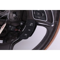2012 Jaguar XJL Leather / Wood Combo Steering Wheel OEM