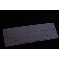 2010 Volkswagen GTI Owner Manual and Case OEM