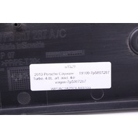 2011-2016 Porsche Cayenne Front Bumper License Plate Holder Bracket OEM