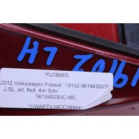 2012 2013 2014 2015 Volkswagen Passat Tail Light Left Lid Mounted OEM