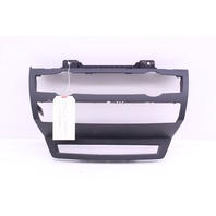 2007-2013 BMW X5 X6 Dash Stereo Climate Control Trim Bezel - 51456967464 OEM