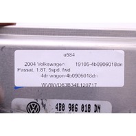 2004 Volkswagen Passat 1.8T Engine Computer Module ECU ECM DME 4B0906018DN OEM