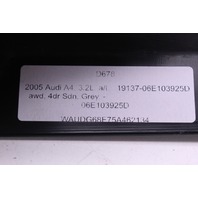 2005 2006 Audi A4 3.2 V6 Engine Trim Cover
