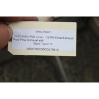 2011-2016 BMW 550i Dinan Free Flow Exhaust with Black Tips OEM