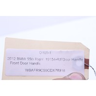 2012 BMW 550i Sedan Right Front Exterior Door Handle