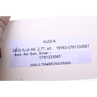 2003 2004 Audi A6 Allroad 2.7 Throttle Body Hose Tube 078133356T