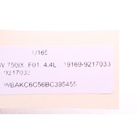 2011 BMW 750iX Positive Battery Cable Terminal OEM