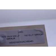 2009-2010 BMW M6 Driver Left Side View Mirror 51167903851 OEM