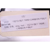 2008 2009 2010 BMW M6 Carbon Fiber Dash Consold Interior Door Panel set E63 E64 OEM