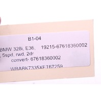 1994-1999 BMW 325i 328i M3 E36 Convertible Top Cover Motor OEM