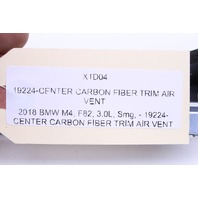 2015-2018 BMW M4 Center Dash Air Vent Carbon Fiber Trim Bezel OEM