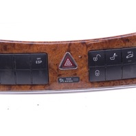 2006-2009 Mercedes Benz CLK350 Heated Seat Hazard Lock Switch Panel A2096890031 OEM