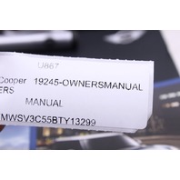 2011 Mini Cooper S Owner Manual and Case OEM