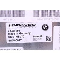 2006 2007 BMW 525i 530i E60 3.0 Engine Computer Module ECU ECM DME 7553166 OEM