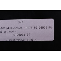 2003 2004 2005 2006 BMW Z4 Amp Amplifier Lear 65126938189 OEM