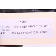 2012-2016 BMW M5 Front Brake Caliper Set Removed From Burn Brembo - Sold As Is OEM