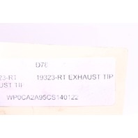 2012-2016 Porsche 911 991 Right Exhaust Muffler tip Light Burn Good to Paint