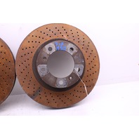 2012-2016 Porsche 911 991 Front Brake Rotor Disc Pair Used Oem OEM