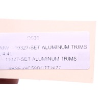 2013-2016 BMW M5 Aluminum Trim Set OEM