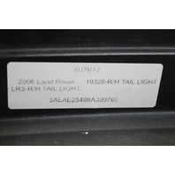 2006 Land Rover LR3 Tail Light Lamp Right XFB000583 OEM