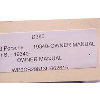 2003 Porsche Boxster S Owner Manual and Case OEM