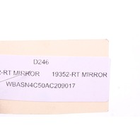 2010 2011 2012 2013 BMW 535i 550i GT Door Mirror Right Side View