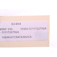 2013 BMW 328i 335i Front Bumper Grille Right OEM