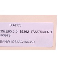 BMW Engine Oil Cooler Pipe Line 7560979 OEM