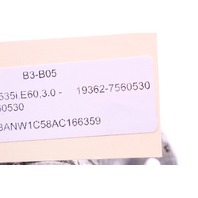 2010 BMW 535i Engine Cooler Inlet Pipe 7560530 OEM