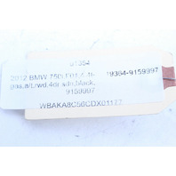 2009-2015 BMW 740i 750i Parking Brake Switch OEM