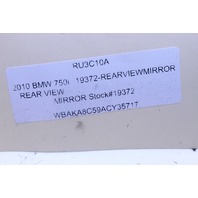 2010 BMW 750i Interior Inside Rear View Mirror Stock#19372