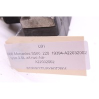 2000 Mercedes S500 W220 Air Suspension Valve Block A22032002 OEM
