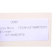 2008 2009 Mercedes Benz CL65 Center Console Ashtray Panel A2166800010 OEM