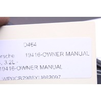 2000 Porsche Boxster S Owners Manual and Case OEM