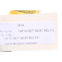 2000 2001 Porsche Boxster Seat Belt Belts Right Left Speed Yellow Retractor OEM