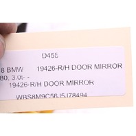 2015 2016 2017 2018 BMW M3 F80 Door Mirror Right Side View OEM