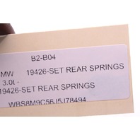 2015-2018 BMW M3 Rear Coil Spring Right Left Pair - 33537847710 OEM