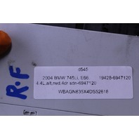 2004 BMW 745Li E66 Front Right Door Control Module - 61356947120 OEM