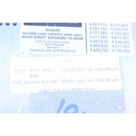 2003-2005 BMW 745i 760i Navigation GPS DVD Player OEM