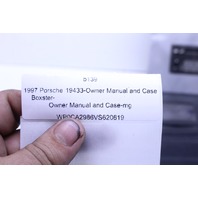 1997 Porsche Boxster Owners Manual Case 986 Convertible OEM