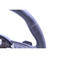 2012 Audi A7 STEERING WHEEL 3 Spoke Paddle Shift Leather Damaged OEM