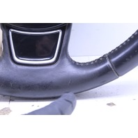 2012 Audi A7 STEERING WHEEL 3 Spoke Paddle Shift Leather Damaged OEM