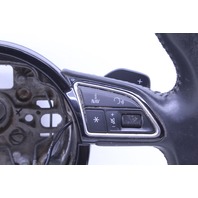 2012 Audi A7 STEERING WHEEL 3 Spoke Paddle Shift Leather Damaged OEM