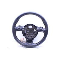 2012 Audi A7 STEERING WHEEL 3 Spoke Paddle Shift Leather Damaged OEM
