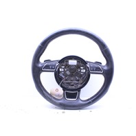 2012 Audi A7 STEERING WHEEL 3 Spoke Paddle Shift Leather Damaged OEM