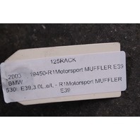 2003 BMW 530i E39 3.0 R1 Motorsport Muffler OEM