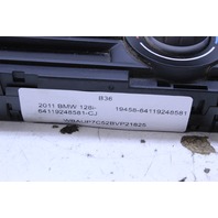 2010-2012 BMW 128i 135i 328i 335i X1 Climate Temperature Control Panel OEM