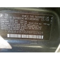 2008 BMW 335i E90 - OEM Used Parts - Stock # 19463