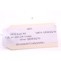 Audi Volkswagen Porsche Rear License Plate Lamp Light 1J6943021B OEM